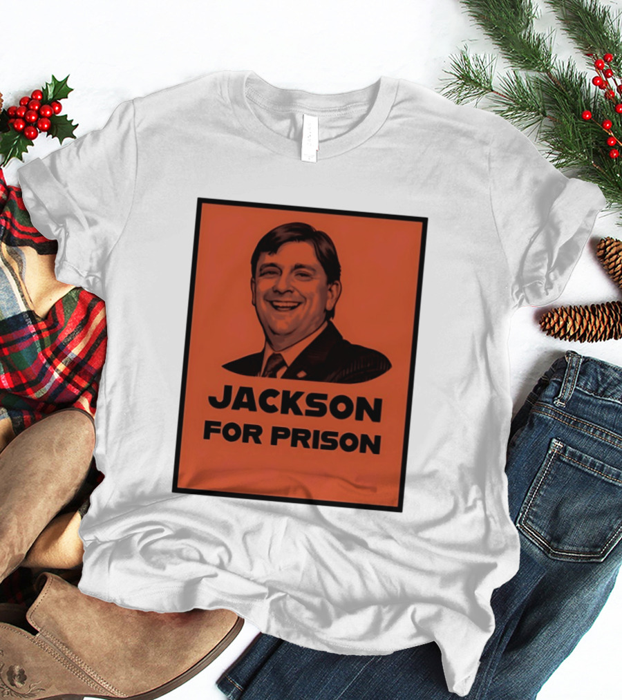 Jackson For Prison Political Satire Red T-Shirt