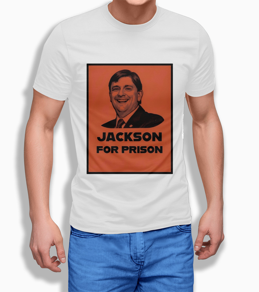 Jackson For Prison Political Satire Red T-Shirt