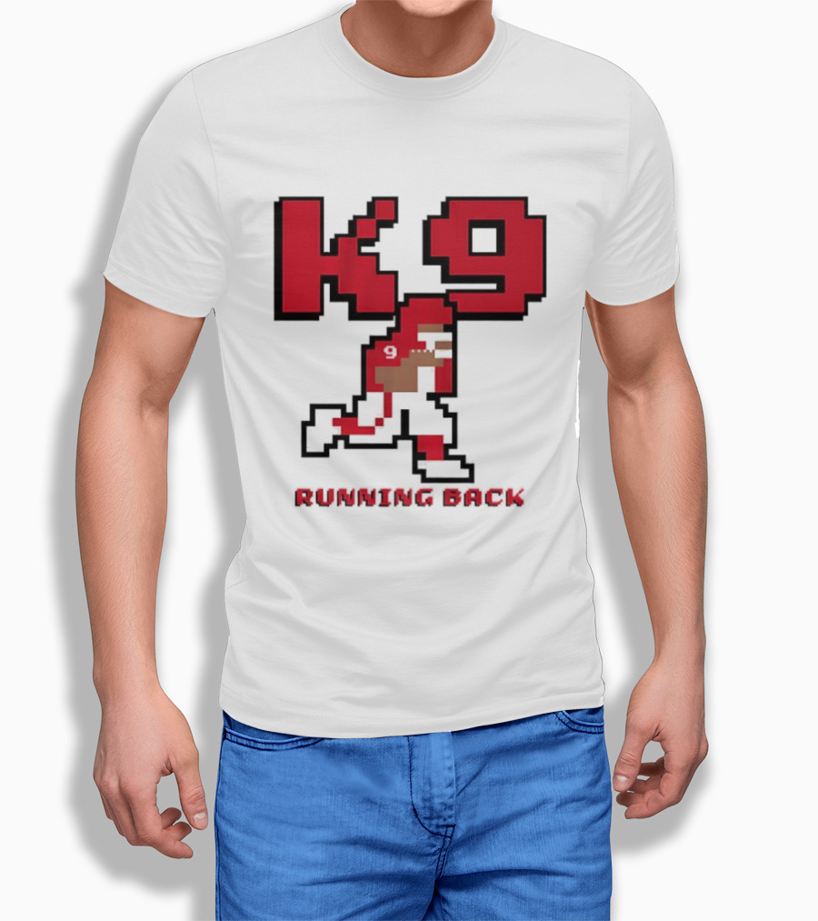 Kenneth Walker III K9 Running Back Pixel Art Kansas City Chiefs T-Shirt