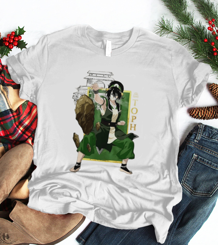 Toph Beifong Earthbending Avatar Character Art With Ba Sing Se T-Shirt