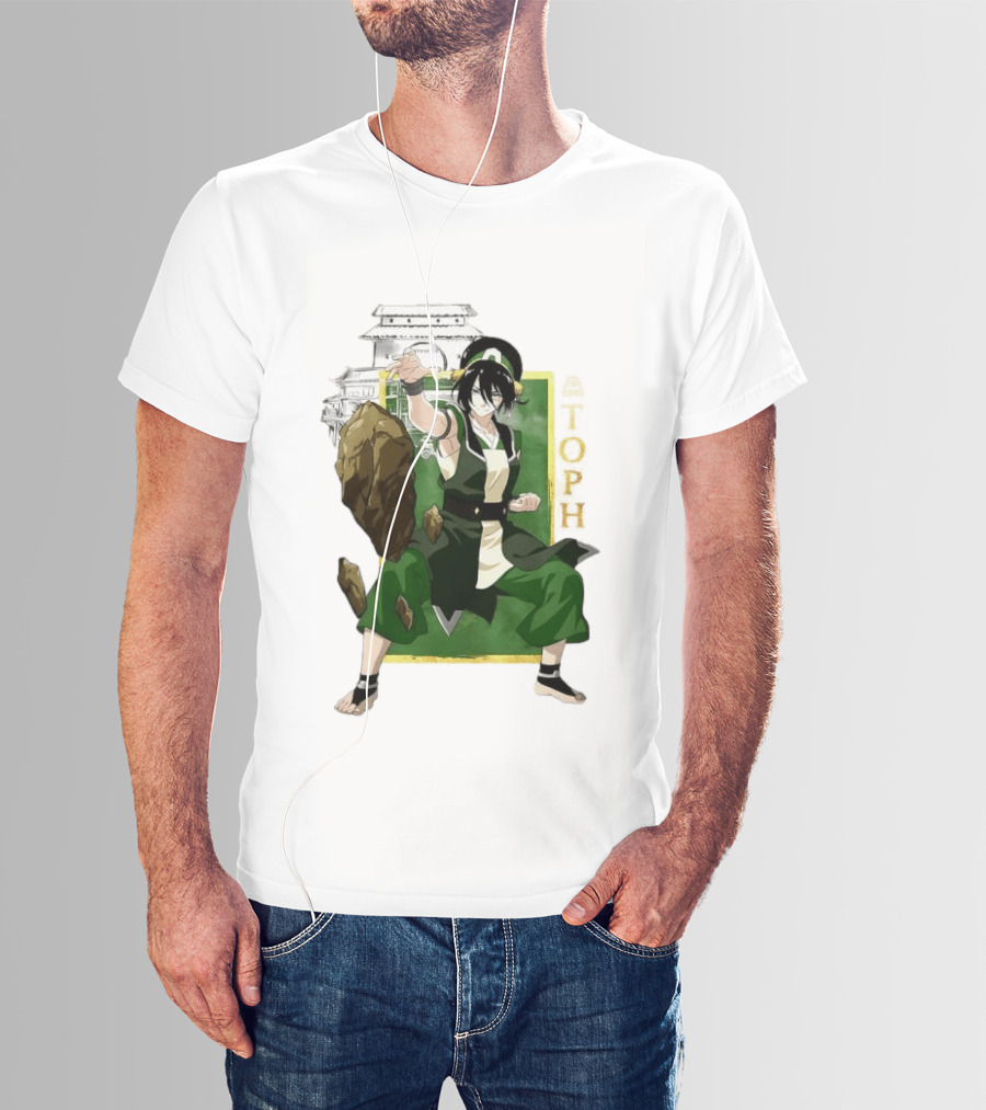 Toph Beifong Earthbending Avatar Character Art With Ba Sing Se T-Shirt