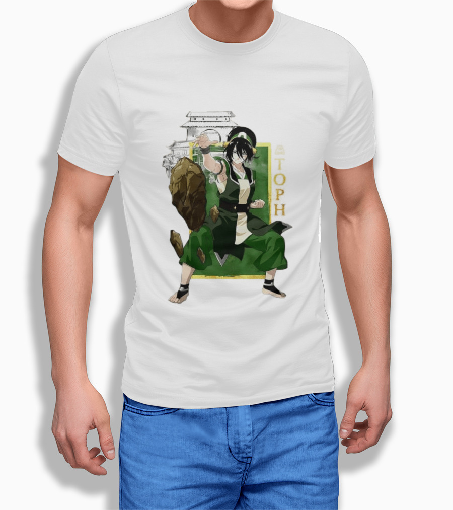 Toph Beifong Earthbending Avatar Character Art With Ba Sing Se T-Shirt