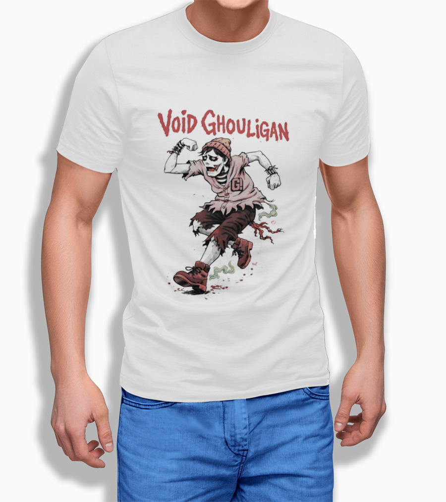 Void Ghouligan Zombie Halloween Character Running T-Shirt