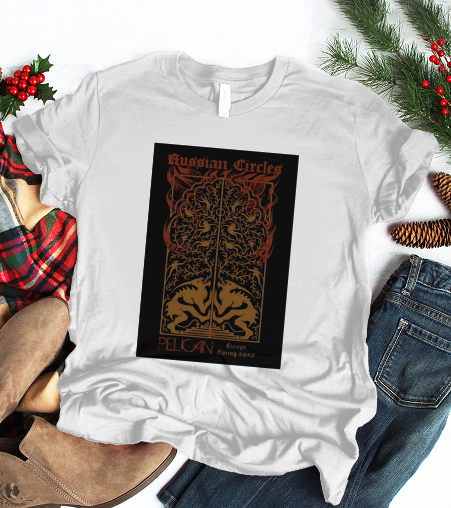 Russian Circles Pelican Europe Spring 2026 Tour Fantasy Artistry T-Shirt