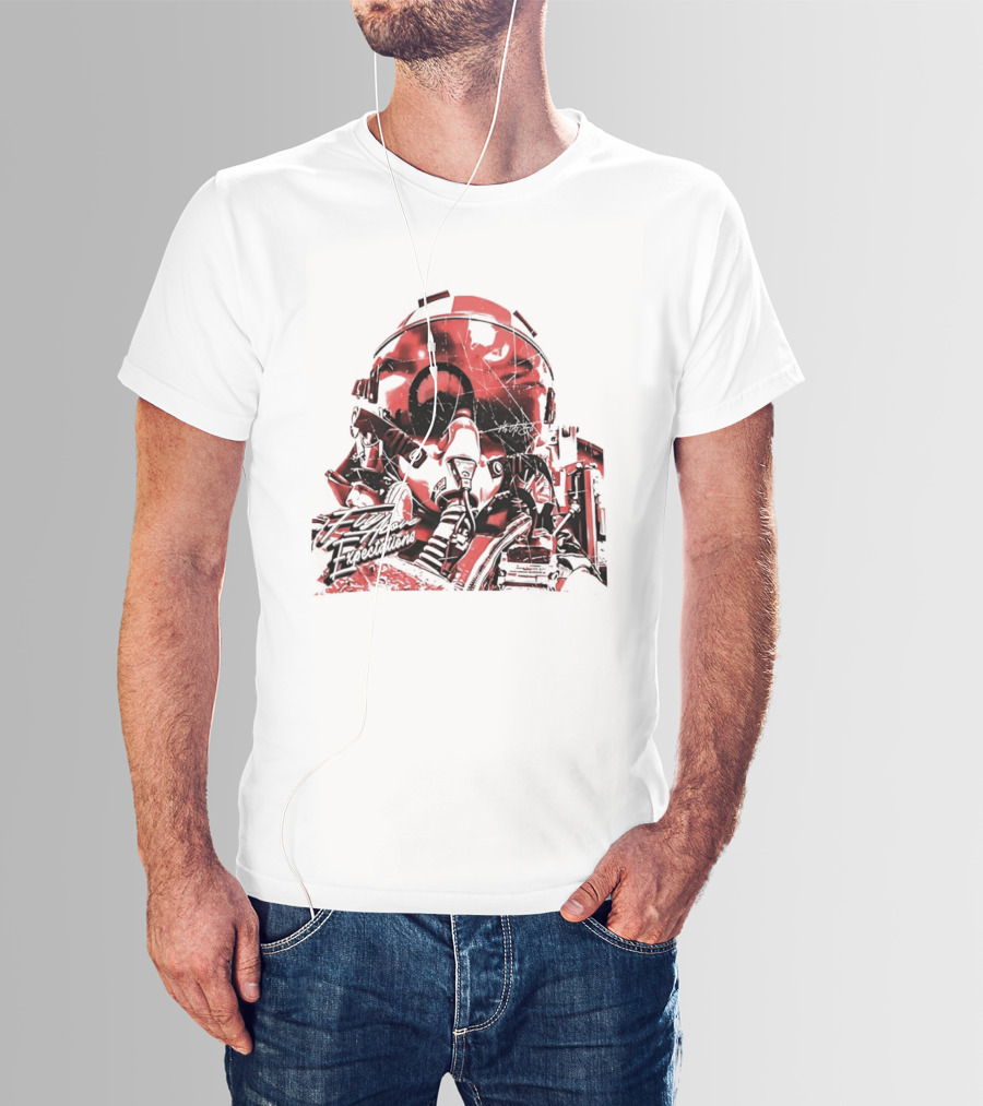 Fly As Eli Fly Above Expectations Fighter Pilot Helmet T-Shirt