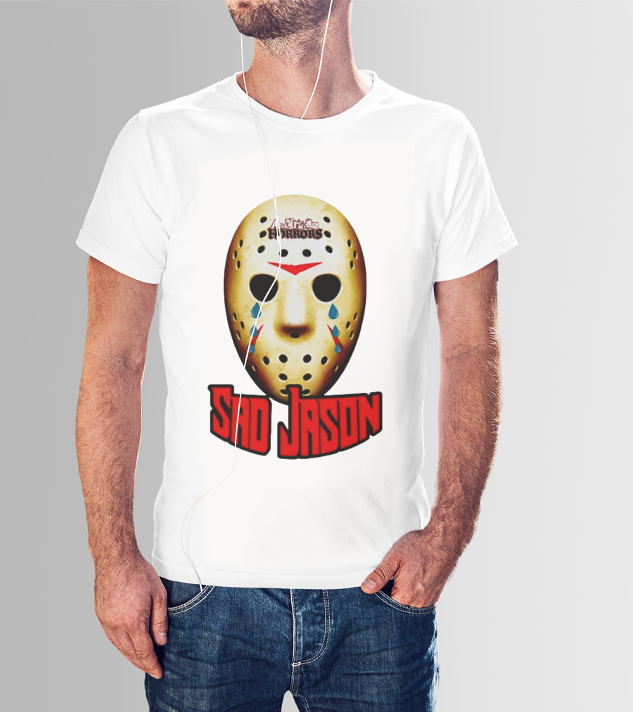 Astros Horrors Sad Jason Voorhees Mask Baseball Tears T-Shirt