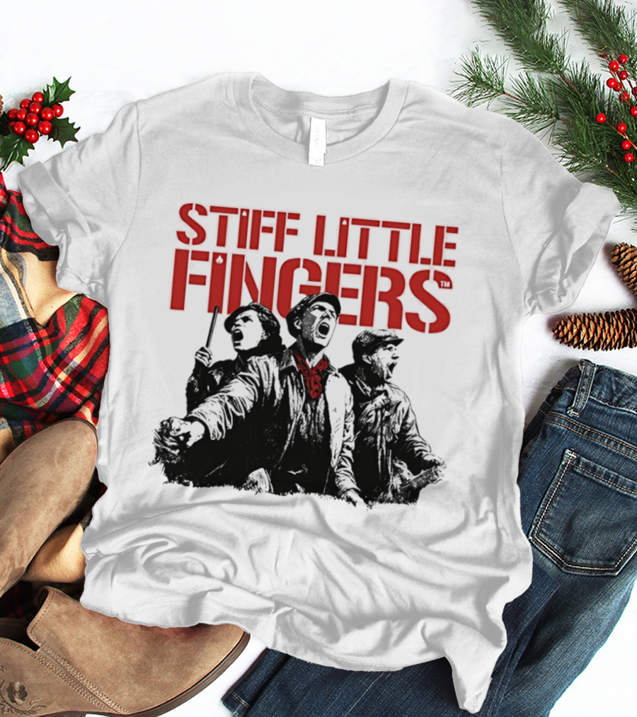 Stiff Little Fingers Raise Your Voice Tour Ecru T-Shirt
