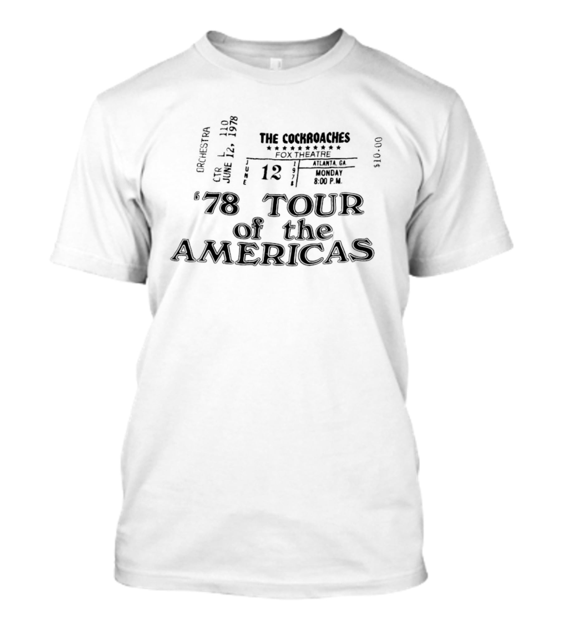 The Cockroaches 1978 Tour Of The Americas T-Shirt