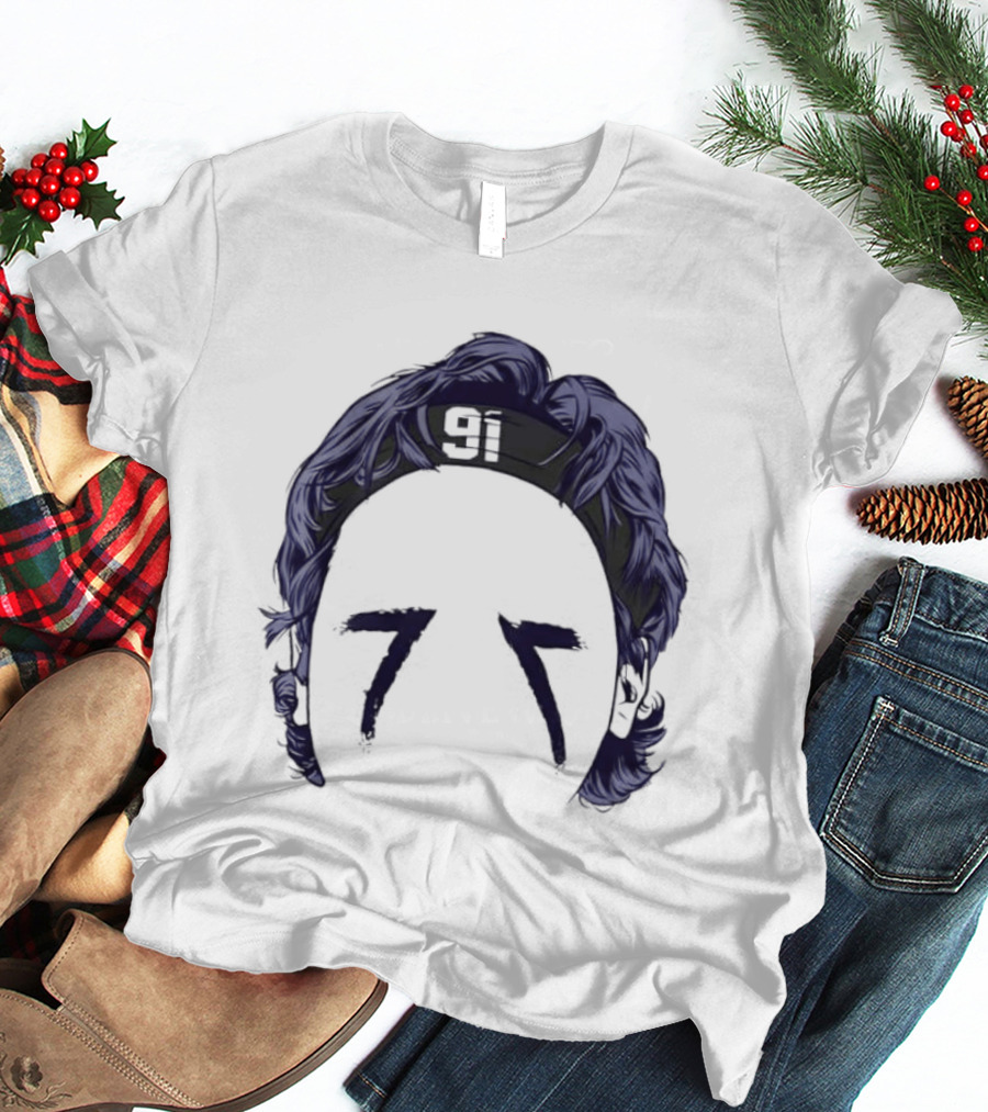 91 Headband Purple Hair Eye Black T-Shirt