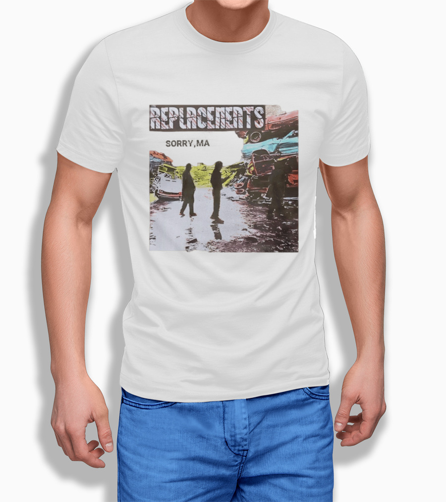 Replacements Sorry Ma Forgot To Take Out The Trash Album Cover Rustic Junkyard Scene T-Shirt