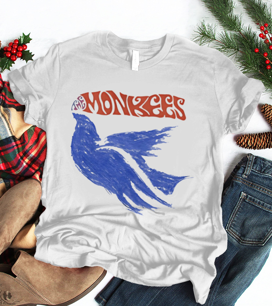 Monkees Psychedelic Dove Rock Band Iconography T-Shirt