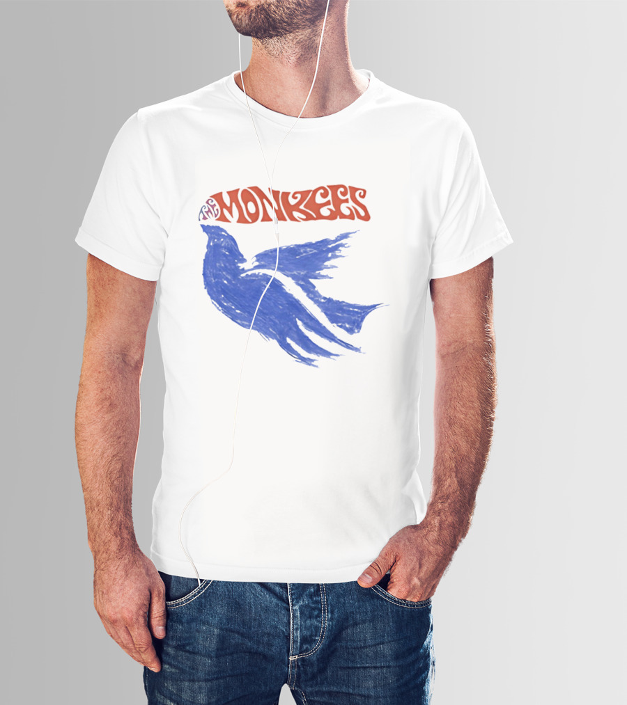 Monkees Psychedelic Dove Rock Band Iconography T-Shirt