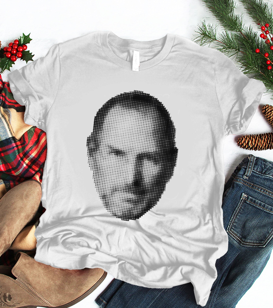 Thinking Differently Steve Jobs Portrait Dot Matrix T-Shirt