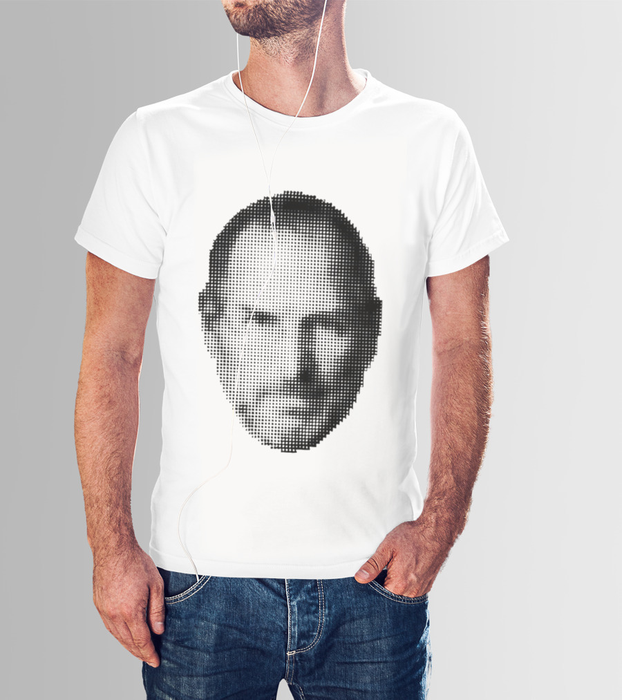 Thinking Differently Steve Jobs Portrait Dot Matrix T-Shirt