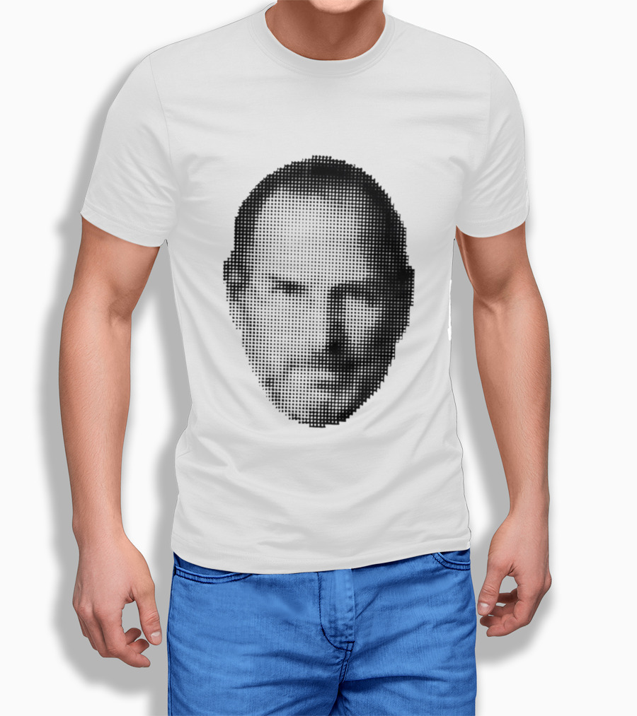 Thinking Differently Steve Jobs Portrait Dot Matrix T-Shirt