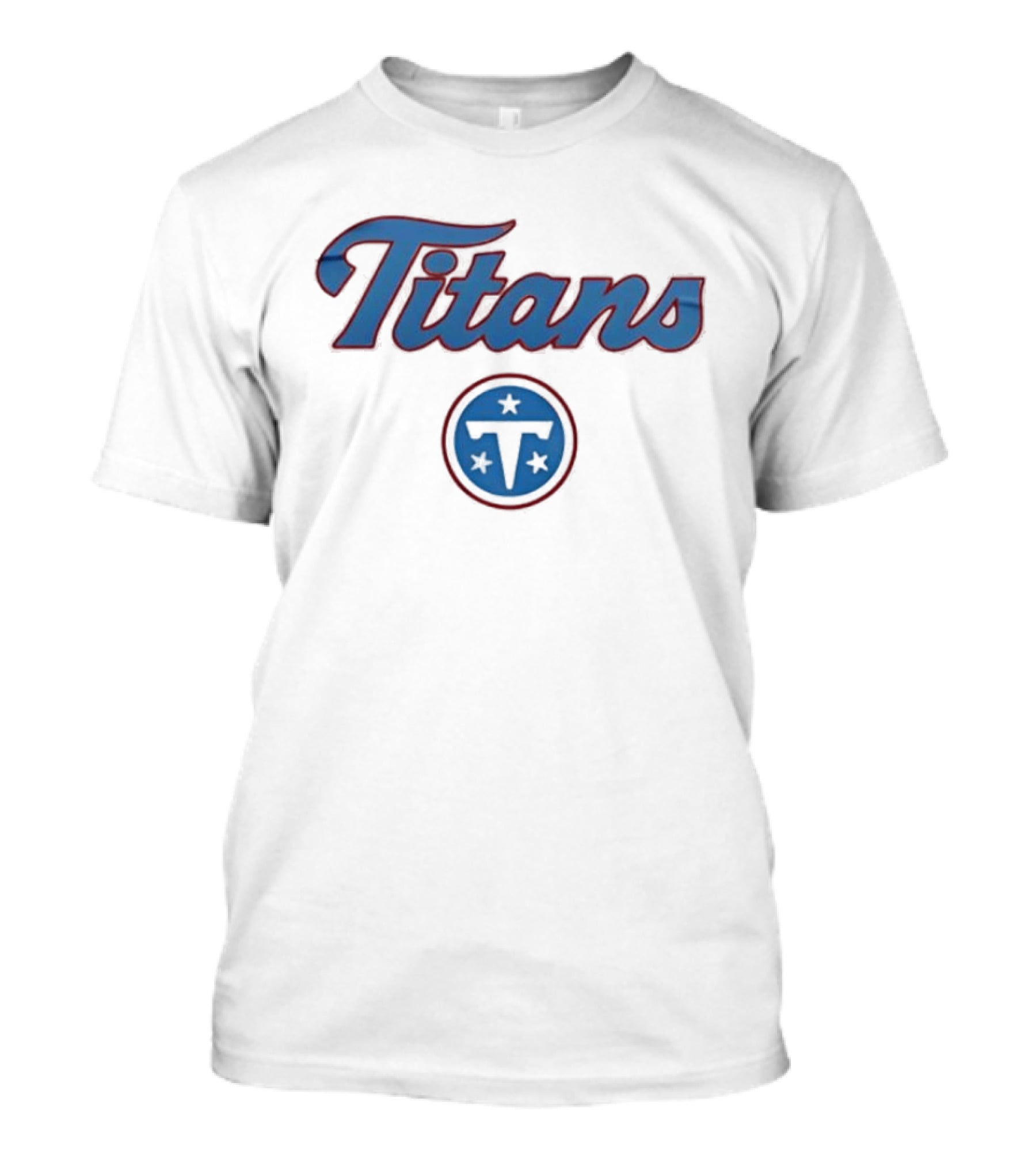 Titans Stars Logo Three Stars Blue T-Shirt