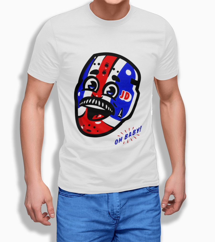 New York Rangers Goalie Mask JD Oh Baby Happy Friday T-Shirt