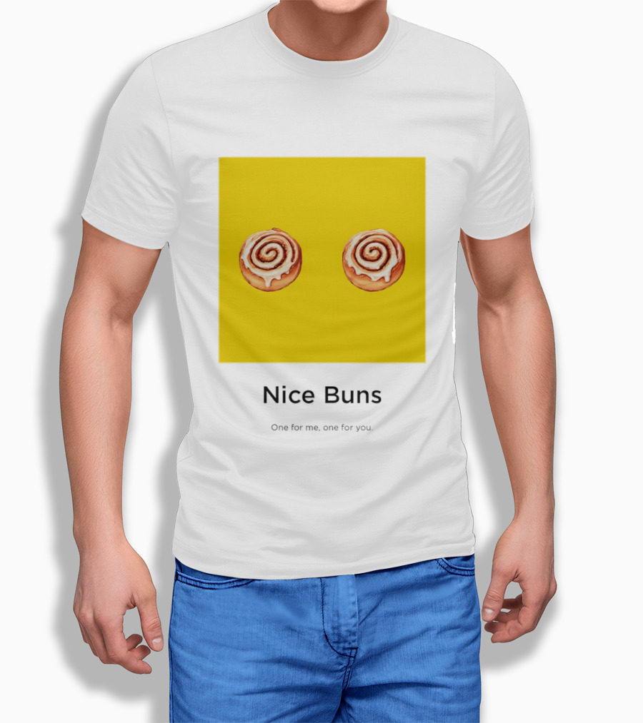 Nice Buns One For Me One For You Cinnamon Roll Pair T-Shirt