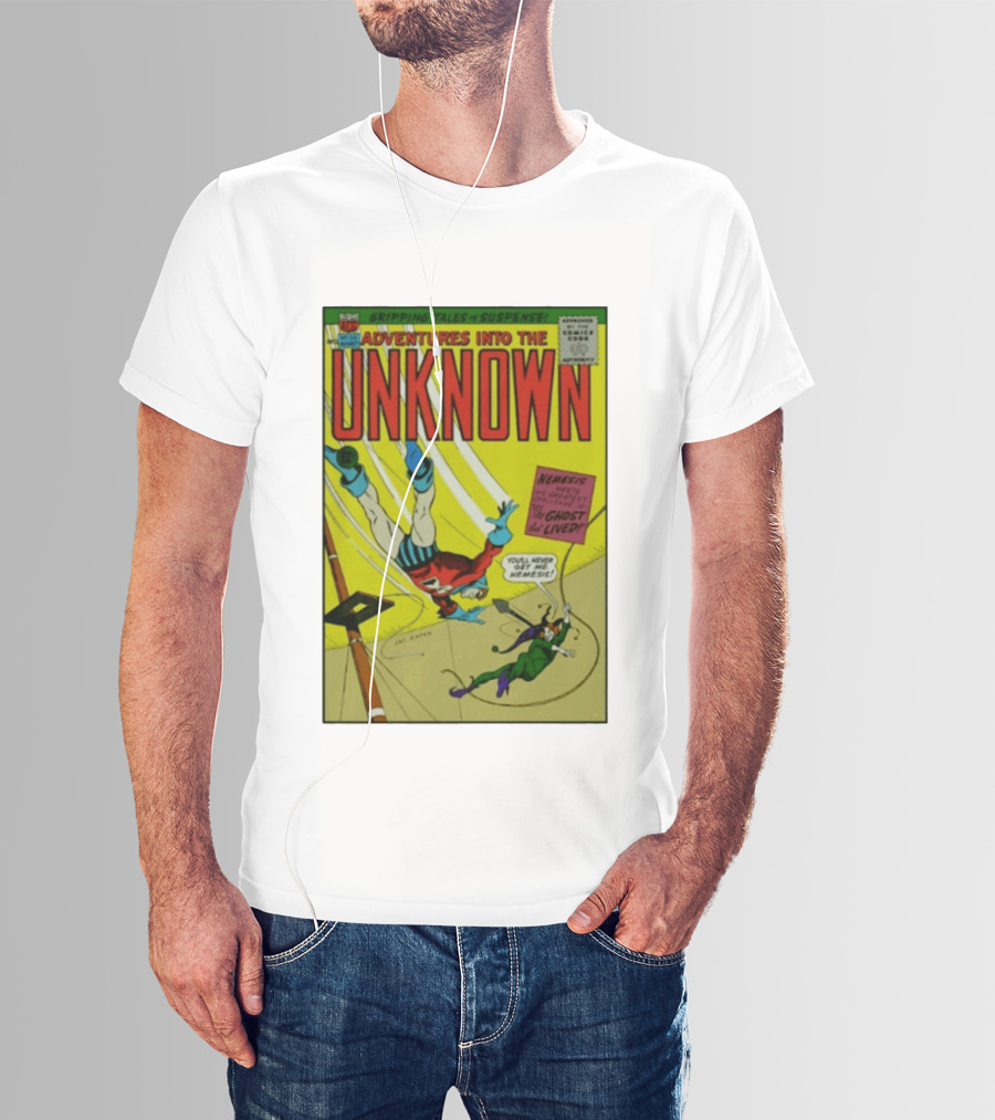 Adventures Into The Unknown Gripping Tales Of Suspense Nemesis Ghost That Lived 1960s Comic Vintage Cover T-Shirt