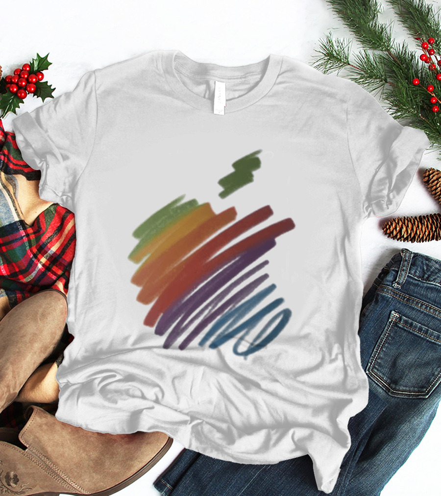 Apple 50th Anniversary Rainbow Logo Classic Multicolor 2026 T-Shirt