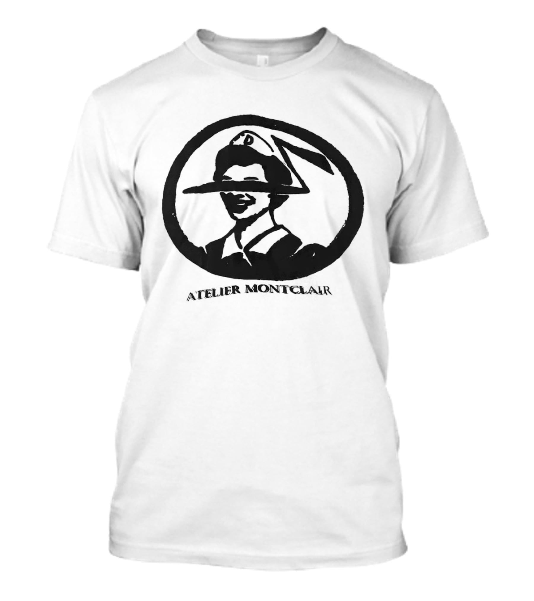 Atelier Montclair Artistic Portrait In Circular Frame T-Shirt