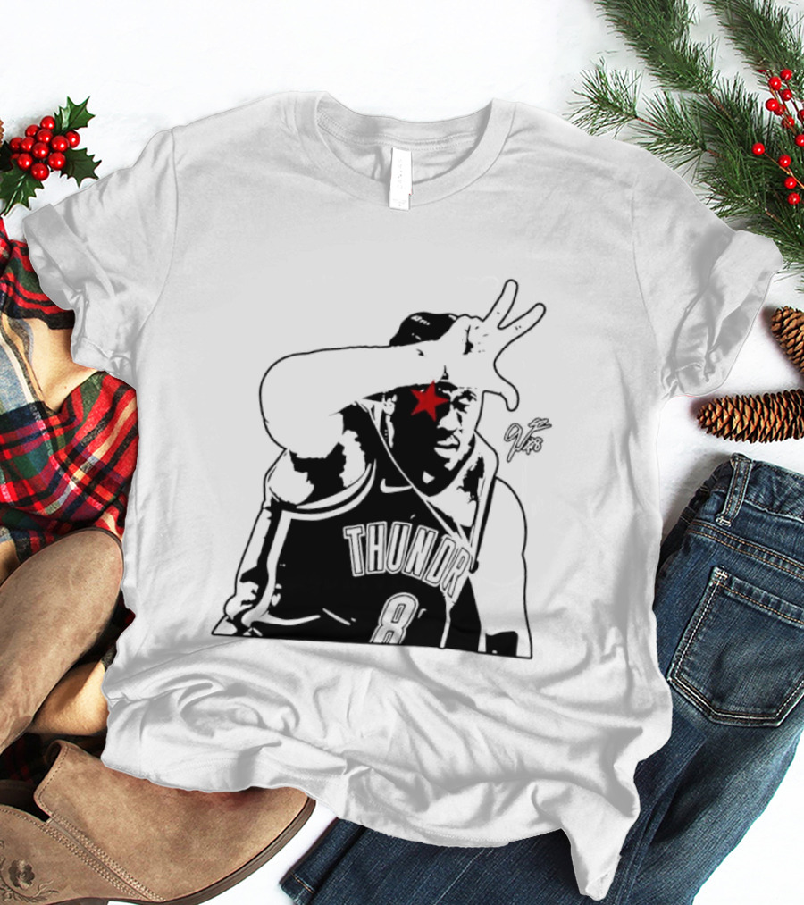 Jalen Williams JDub OKC Thunder NBA Three Point Celebration T-Shirt