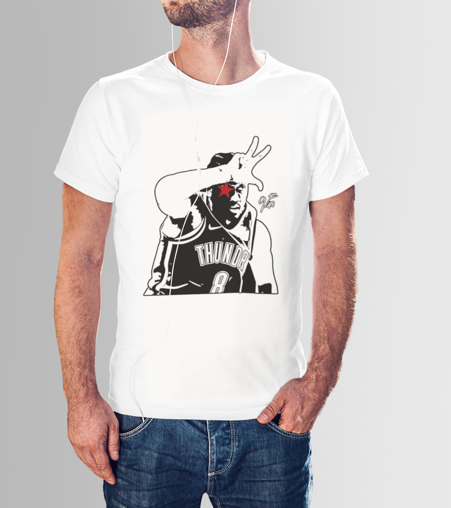 Jalen Williams JDub OKC Thunder NBA Three Point Celebration T-Shirt