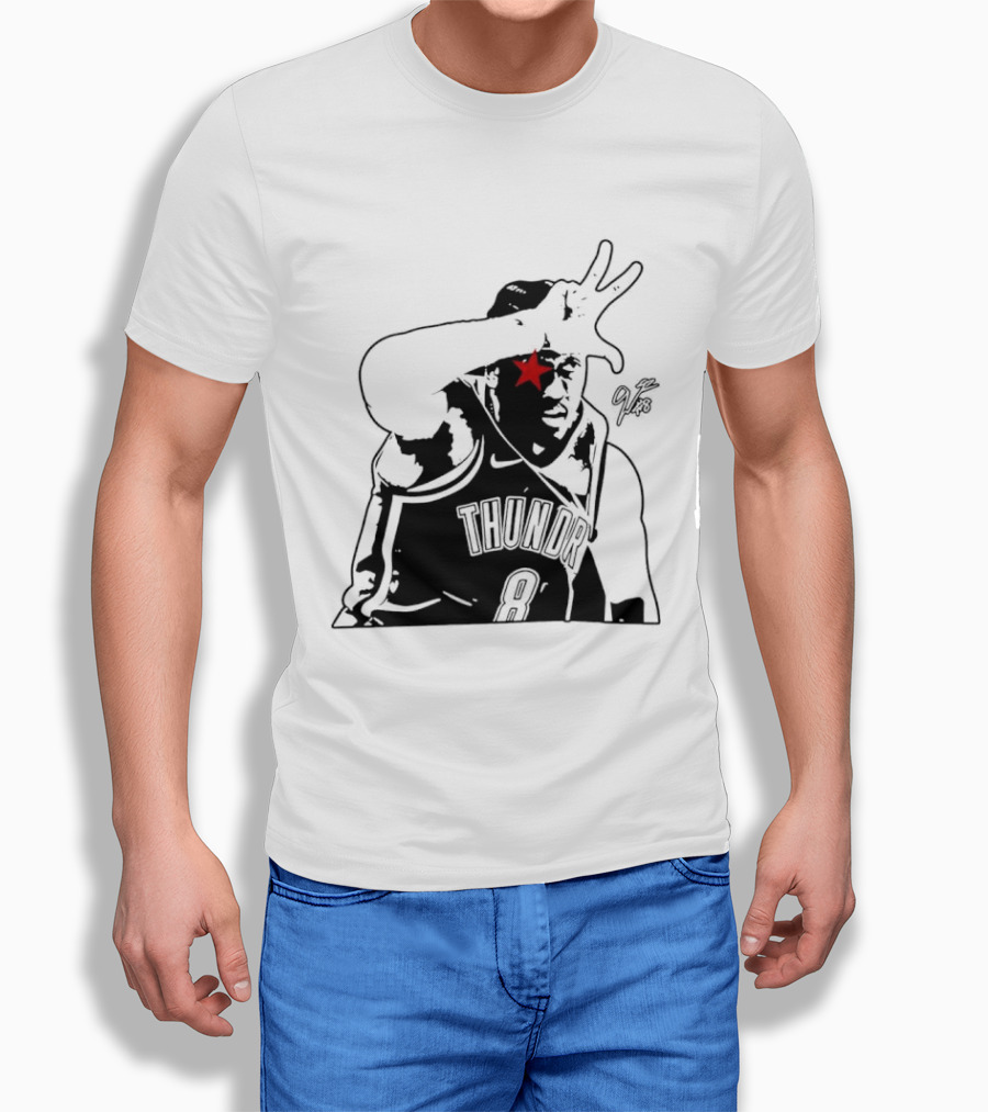 Jalen Williams JDub OKC Thunder NBA Three Point Celebration T-Shirt