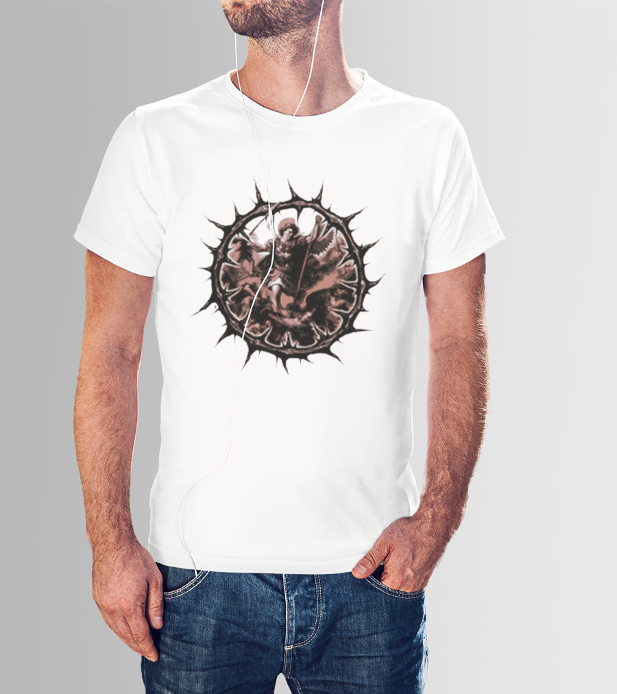 Guilt Trip Armour Of Angels 2026 AOA Embroidered Angelic Halo T-Shirt