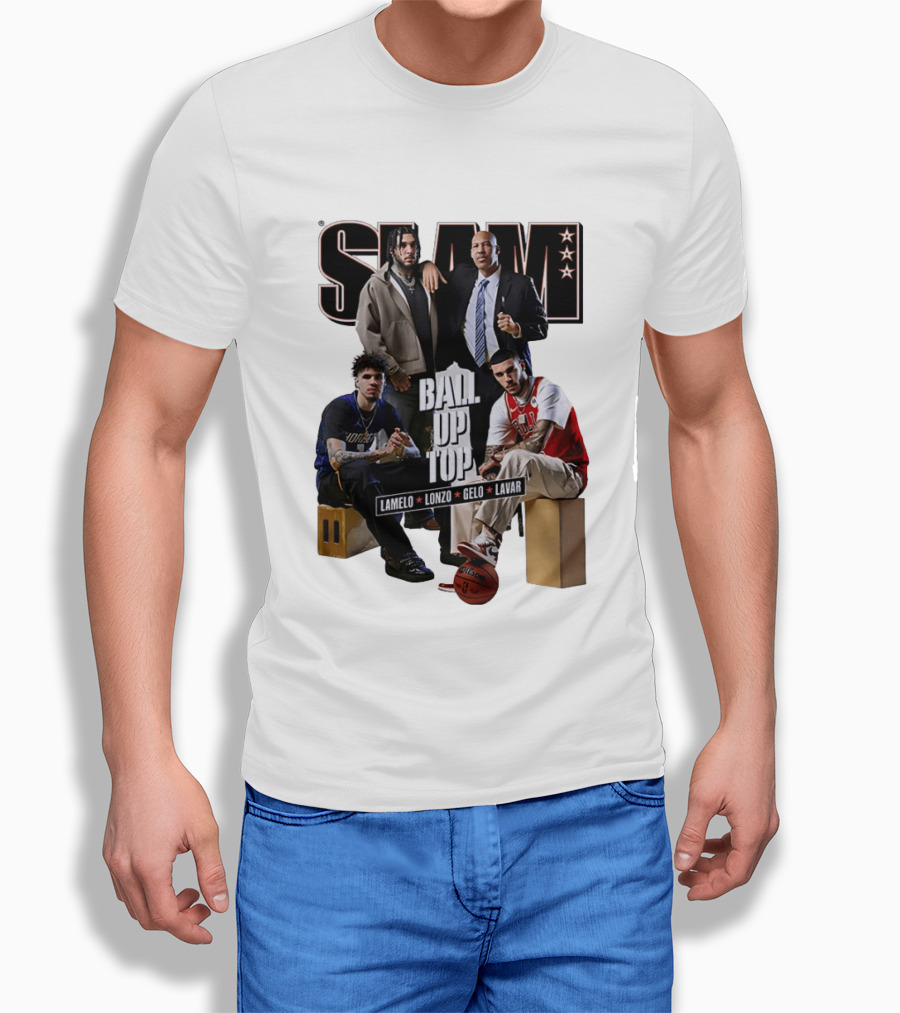 Slam Ball Up Top LaMelo Lonzo Gelo LaVar T-Shirt