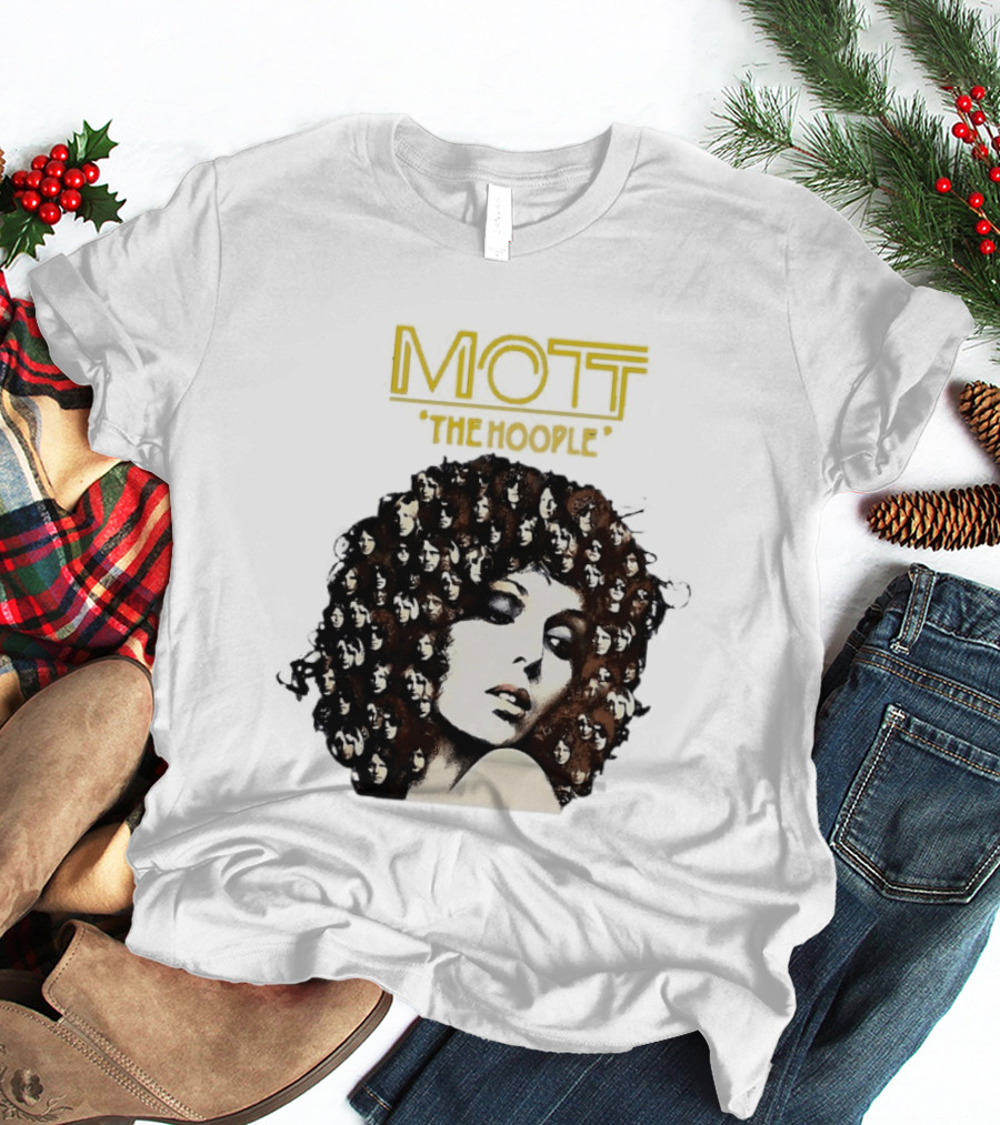 Mott The Hoople Iconic Hair Portrait With Faces T-Shirt
