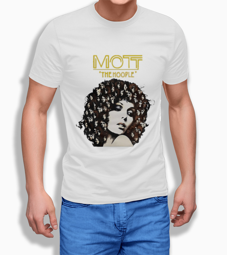 Mott The Hoople Iconic Hair Portrait With Faces T-Shirt