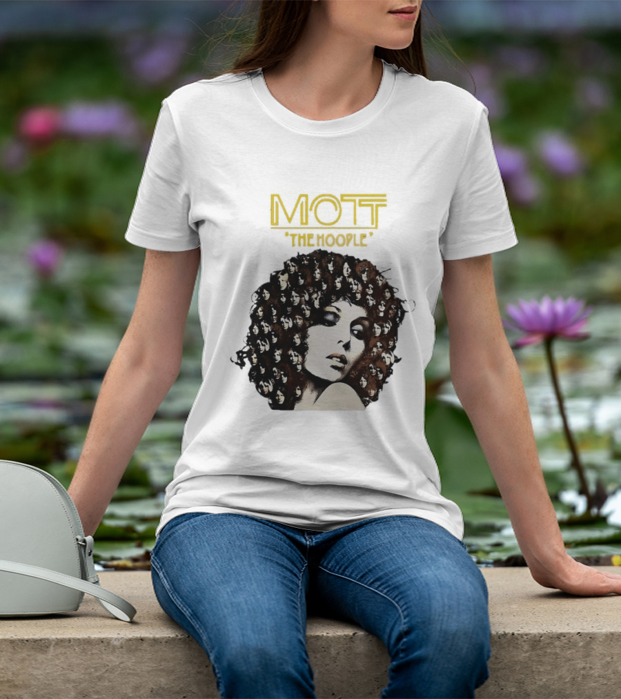 Mott The Hoople Iconic Hair Portrait With Faces T-Shirt