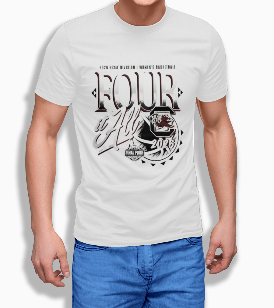 South Carolina Gamecocks 2026 NCAA Women's Basketball March Madness Final Four T-Shirt
