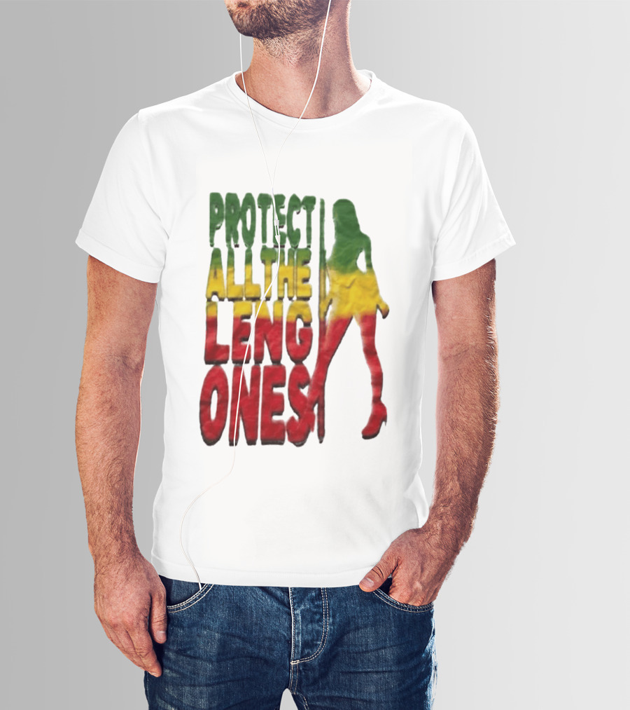 Protect All The Leng Ones Rasta T-Shirt