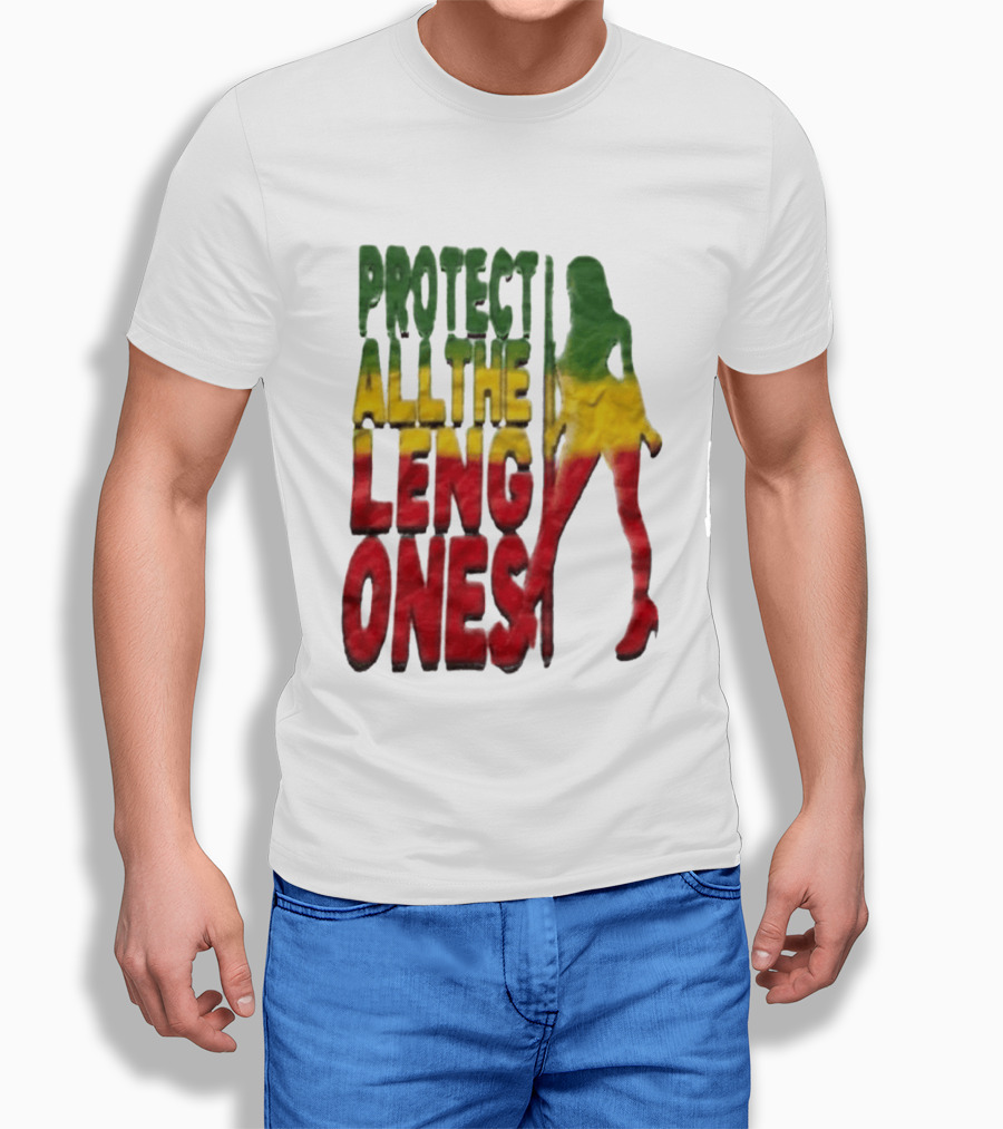 Protect All The Leng Ones Rasta T-Shirt