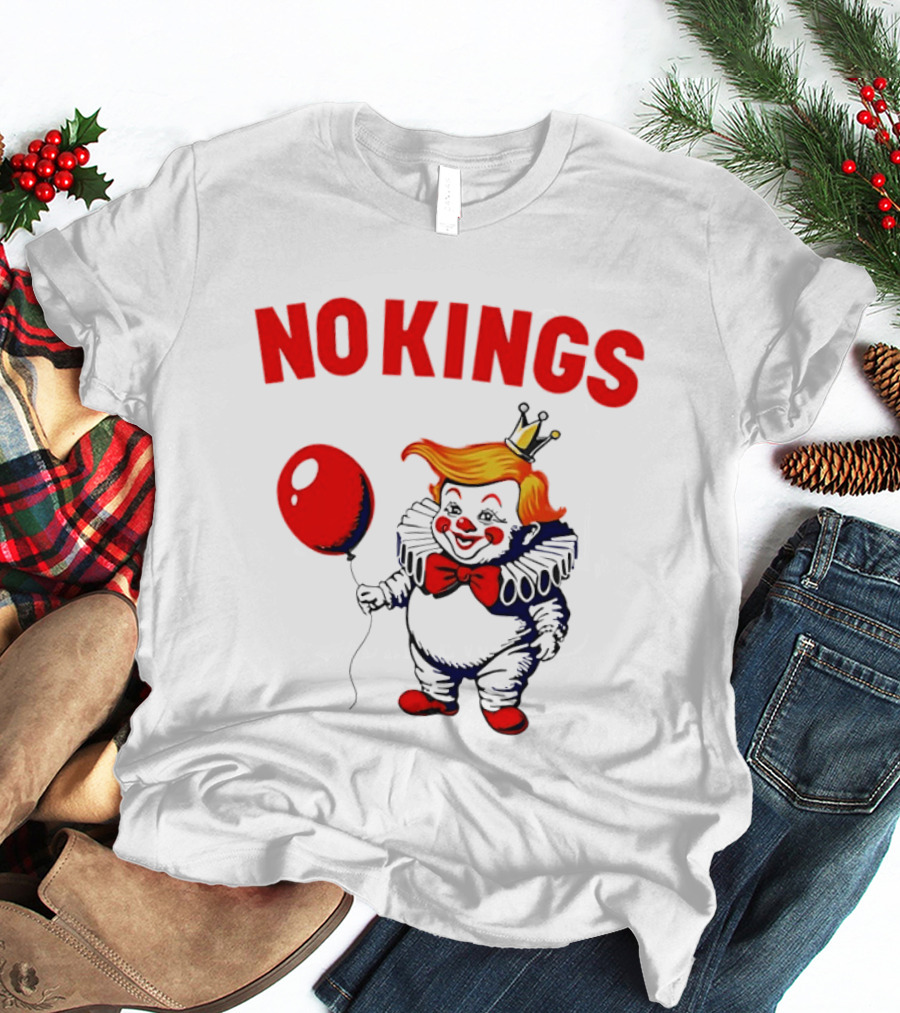 NOKINGS Trump Clown Red Balloon Crown T-Shirt