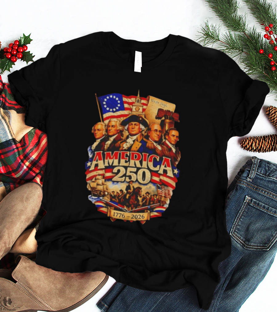 America 250th 1776 2026 Founding Fathers Celebration T-Shirt
