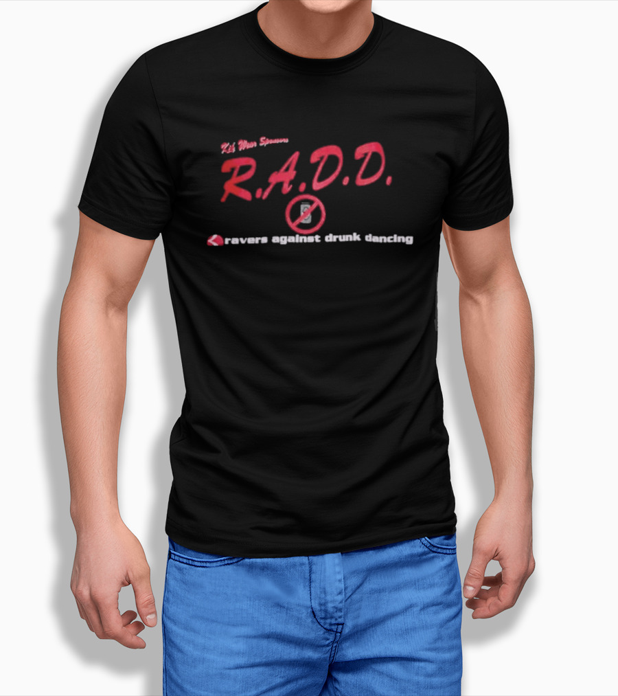 DJ Mom Jeans R.A.D.D Ravers Against Drunk Dancing T-Shirt