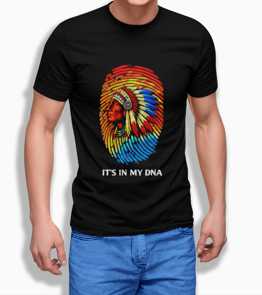 It's In My DNA Native American Feathered Headdress T-Shirt