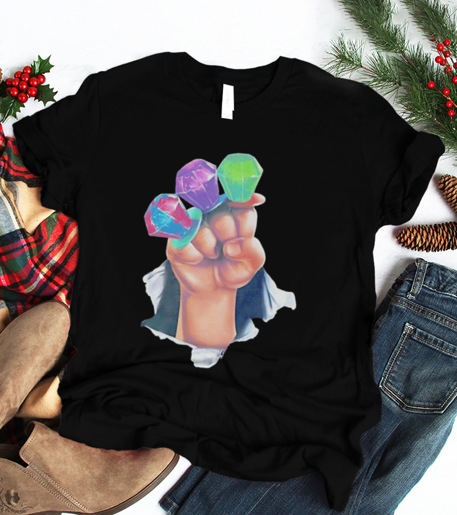 Ring Pop Candy Gemstone Fist Colorful Fun Accessory For Kids And Adults T-Shirt