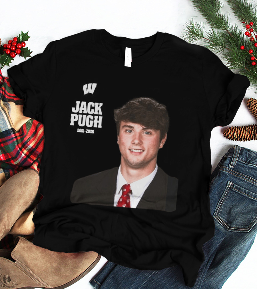 Wisconsin Badgers Football Jack Pugh 2001 2026 T-Shirt