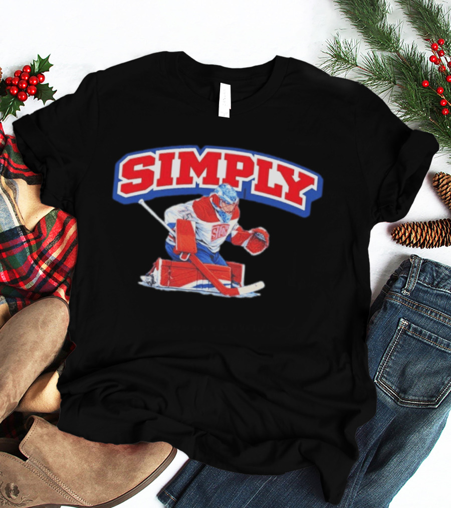Simply The Best Hockey Goalie Red White Blue T-Shirt