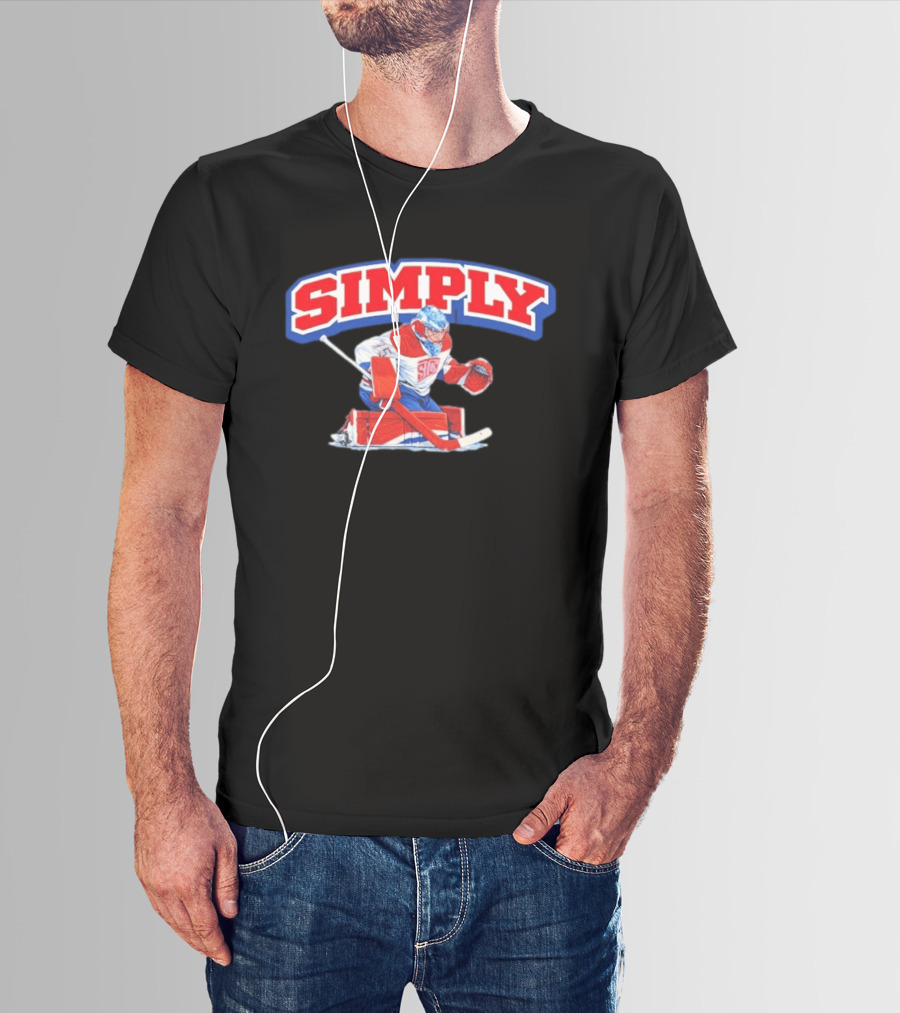 Simply The Best Hockey Goalie Red White Blue T-Shirt
