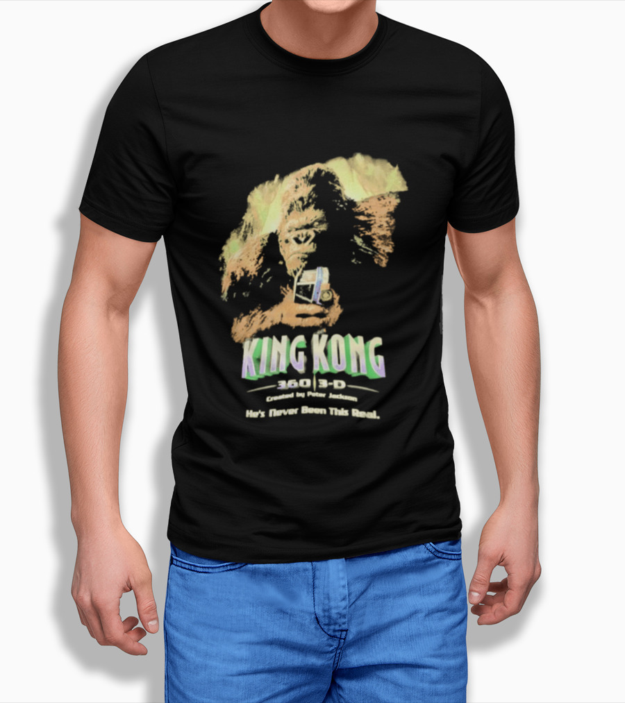 King Kong 360 3D Steven Spielberg Peter Jackson He's Never Been This Real T-Shirt