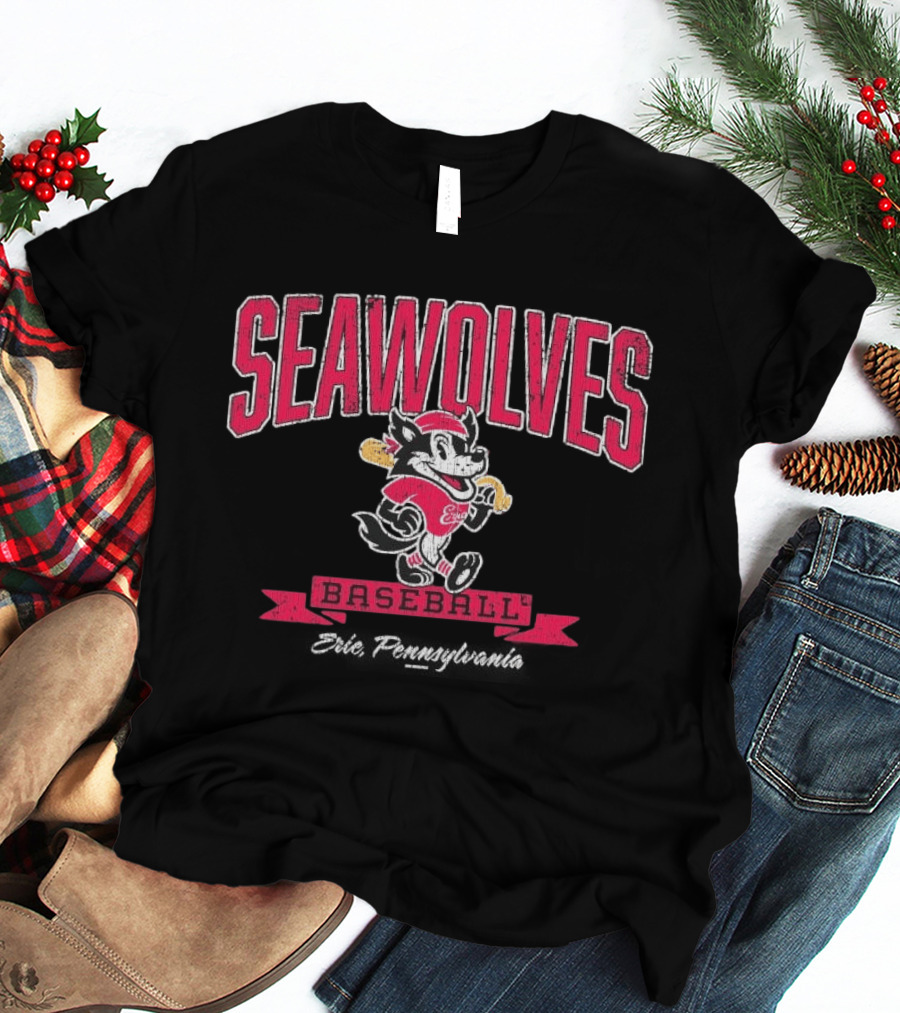 Erie SeaWolves Seawolves Baseball Team T-Shirt