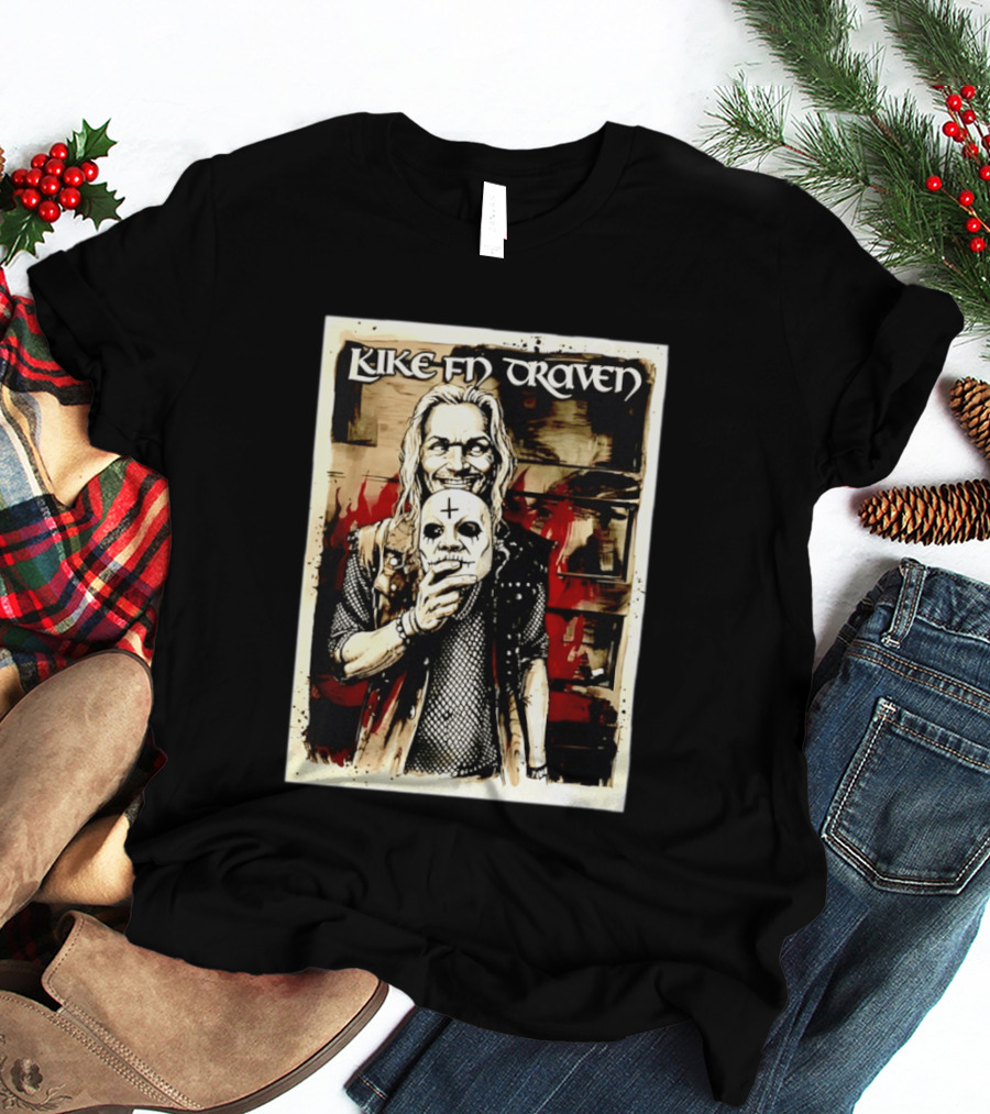 Luke F'N Draven Illustrated Skull Mask T-Shirt