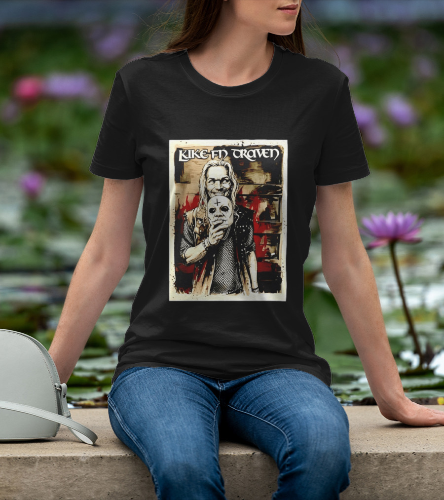 Luke F'N Draven Illustrated Skull Mask T-Shirt