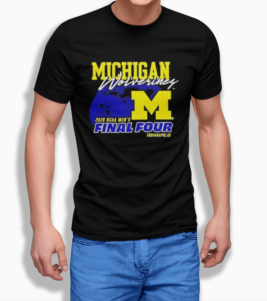Michigan Wolverines 2026 NCAA Men's Final Four Indianapolis T-Shirt