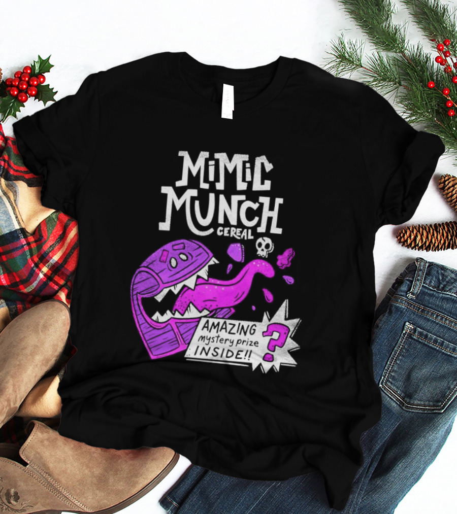 Mimic Munch Cereal Amazing Mystery Prize Inside Dungeons And Dragons T-Shirt